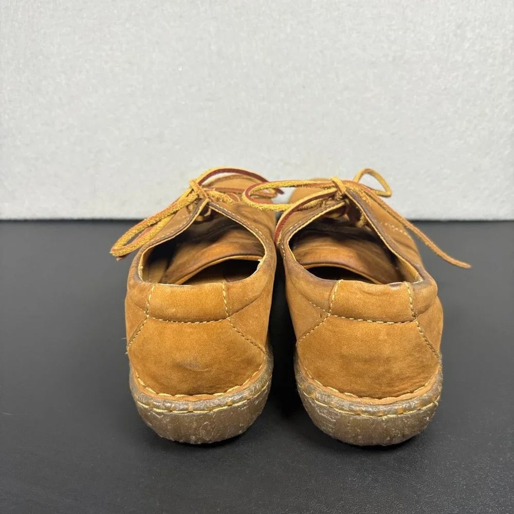Canyon River Blues Hana Brown Tan Leather Lace Up Loafers Womens 9M Casual Shoes